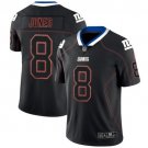 Men's #8 Daniel Jones New York Giants Lights Out Edition Black Jersey