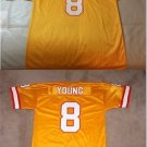 Men's #8 Steve Young Buccaneers Bucs Throwback Gold Jersey