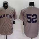 Men's New York Yankees CC Sabathia Gray Cool Base Stitched Baseball Jersey