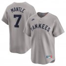 Men's New York Yankees Mickey Mantle Gray Cooperstown Collection Jersey