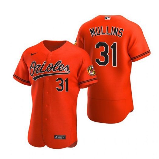 Mens Orioles Cedric Mullins Flex Base Jersey Orange