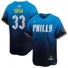 Men's Philadelphia Phillies Edmundo Sosa Blue 2024 City Connect Limited Stitched Jersey