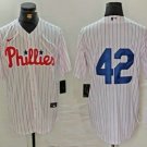 Men's Philadelphia Phillies Jackie Robinson White Cool Base Stitched Jersey