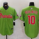 Men's Philadelphia Phillies JT Realmuto Green Stitched Cool Baseball Jersey