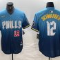 Men's Philadelphia Phillies Kyle Schwarber Blue 2024 City Cool Base Jersey