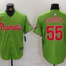Men's Philadelphia Phillies Ranger Suarez Green Stitched Cool Baseball Jersey