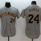 Mens Pirates Barry Bonds Grey Flexbase Authentic Collection Stitched Jersey