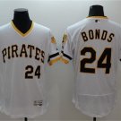Mens Pirates Barry Bonds White Authentic Collection Cooperstown Jersey