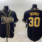 Men's Pittsburgh Pirates #30 Paul Skenes Black Cool Base Stitched Baseball Jersey