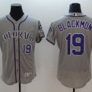 Men's Rockies Charlie Blackmon Flex Baseball Jersey Grey