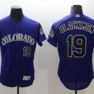 Men's Rockies Charlie Blackmon Flex Baseball Jersey Purple