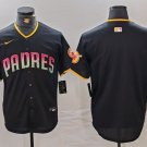 Men's San Diego Padres Blank Black Cool Base Stitched Baseball Jersey