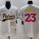 Men's San Diego Padres Fernando Tatis Jr Number White NEW 2023 City Jersey
