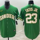 Men's San Diego Padres Fernando Tatis Jr. Green Cool Base Stitched Baseball Jersey