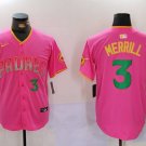 Men's San Diego Padres Jackson Merrill Pink Player Number Fashion Baseball Jersey