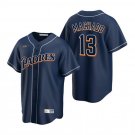 Mens San Diego Padres Manny Machado Navy Cooperstown Collection Jersey