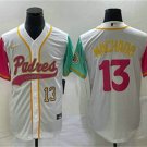 Men's San Diego Padres Manny Machado Number White NEW 2023 City Jersey