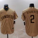 Men's San Diego Padres Xander Bogaerts Khaki Cool Base Stitched Jersey