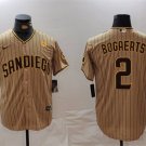 Men's San Diego Padres Xander Bogaerts Tan With PS Patch Cool Base Jersey