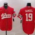 Men's San Francisco 49ers Deebo Samuel Red Mexico Cool Base Stitched Jersey
