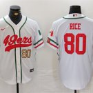 Men's San Francisco 49ers Jerry Rice White Jointly Cool Baseball Jersey