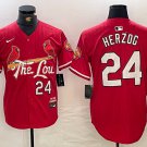 Men's St Louis Cardinals Whitey Herzog Red 2024 City Connect Limited Jersey__1506