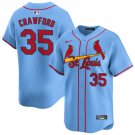 Men's St. Louis Cardinals Brandon Crawford Baseball Jersey Light Blue