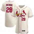 Men's St. Louis Cardinals Nolan Arenado Cream Flex Base Jersey