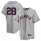 Men's St. Louis Cardinals Nolan Arenado Gray 2024 Rickwood Classic Stitched Jersey
