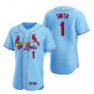 Mens St. Louis Cardinals Ozzie Smith Flex Baseball Jersey Light Blue
