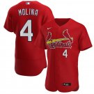 Mens St. Louis Cardinals Yadier Molina Flex Baseball Jersey Red