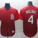 Men's St. Louis Cardinals Yadier Molina Red Fade Stitched Baseball Jersey