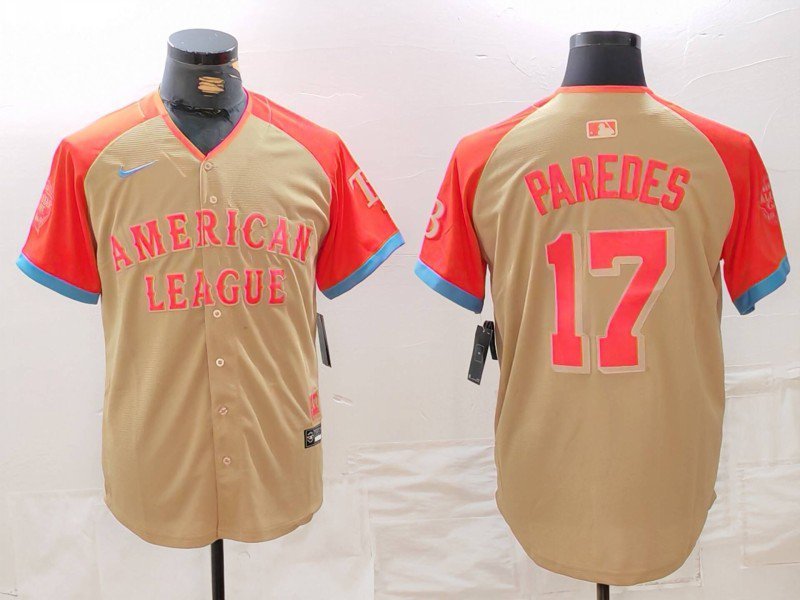 Men's Tampa Bay Rays Isaac Paredes Cream 2024 All Star Limited Stitched Jersey