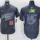 Men's Tampa Bay Rays Josh Lowe Charcoal 2024 City Connect Cool Baseball Jersey