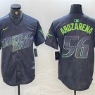 Men's Tampa Bay Rays Randy Arozarena Charcoal 2024 City Connect Baseball Jersey