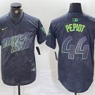 Men's Tampa Bay Rays Ryan Pepiot Charcoal 2024 City Connect Cool Baseball Jersey