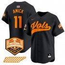 Men's Tennessee Volunteers Billy Amick Black 2024 Champions Vapor Baseball Jersey