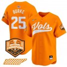 Men's Tennessee Volunteers Blake Burke Orange 2024 Champions Vapor Baseball Jersey