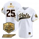 Men's Tennessee Volunteers Blake Burke White Gold 2024 Champions Vapor Baseball Jersey