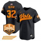 Men's Tennessee Volunteers Drew Beam Black 2024 Champions Vapor Baseball Jersey