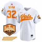 Men's Tennessee Volunteers Drew Beam White 2024 Champions Vapor Baseball Jersey