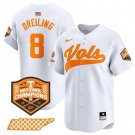 Men's Tennessee Volunteers Dylan Dreiling White 2024 Champions Vapor Baseball Jersey