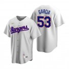 Mens Texas Rangers Adolis Garcia White Cooperstown Collection Jersey