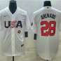 Men's Womens USA Baseball Nolan Arenado 2023 White World Baseball Classic Jersey