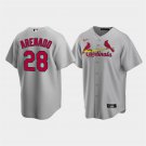 Mens Womens Youth Cardinals Nolan Arenado Cool Base Jersey Gray