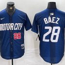 Mens womens youth Detroit Tigers Javier Baez Navy 2024 City Jersey