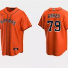 Mens Womens Youth Houston Astros Jose Abreu Orange Cool Base Stitched Jersey