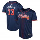 Mens Youth Atlanta Braves Ronald Acuna Jr. 2024 Navy Alternate Limited Player Jersey