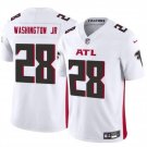 Men's Atlanta Falcons Carlos Washington Jr White 2024 F.U.S.E Limited Football Stitched Jersey
