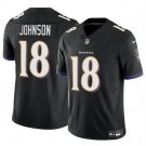 Men's Baltimore Ravens #18 Diontae Johnson Black 2023 F.U.S.E. Vapor Limited Football Jersey